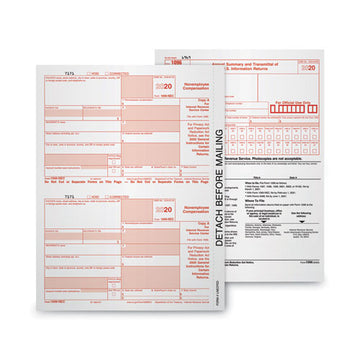 TOPS™ Five-part 1099-nec Tax Forms, 8.5 X 11, 3-page, 50-pack freeshipping - TVN Wholesale